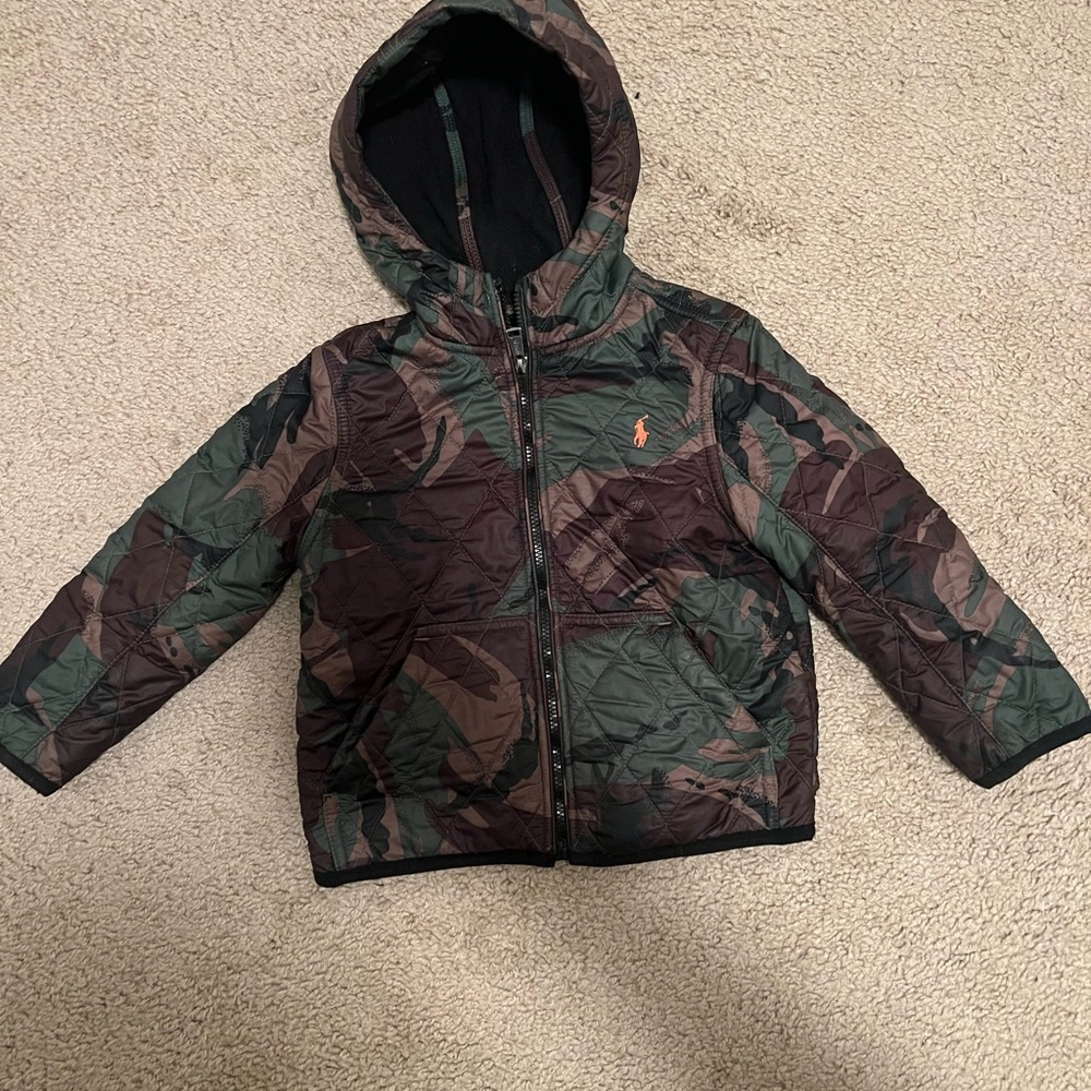 Polo Ralph Lauren Boys Camo Puffer Jacket.  2 T